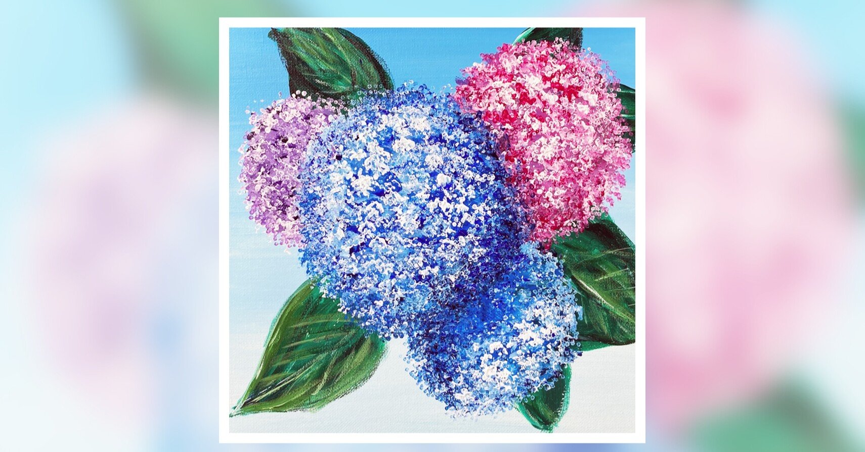 アクリル絵の具で 紫陽花 を綿棒で簡単に描く方法 Junya Art Note アクリル絵の具で 紫陽花 を綿棒で簡単に描く方法 Junya Art Note