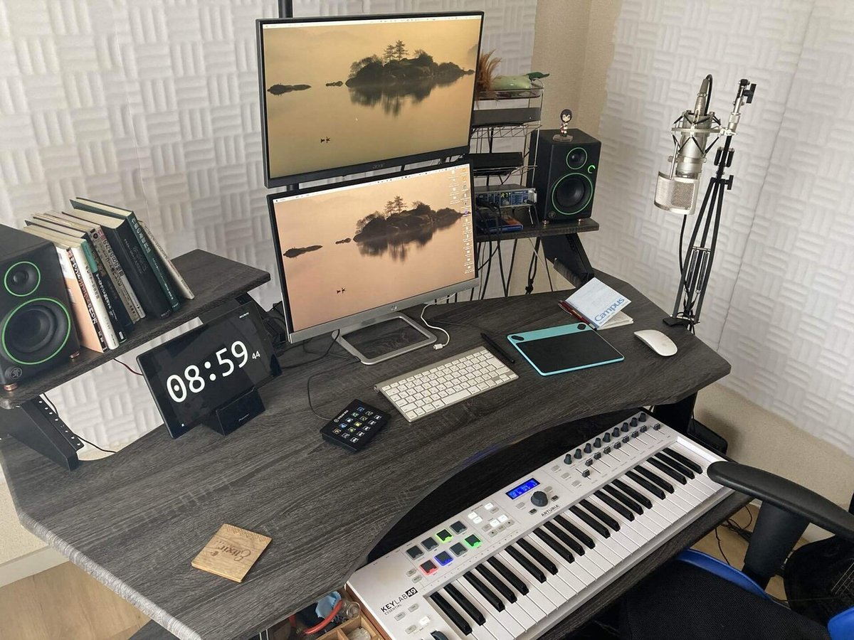 DTM専用デスクを購入して1ヶ月使用した感想 ProStyle KWD-200  