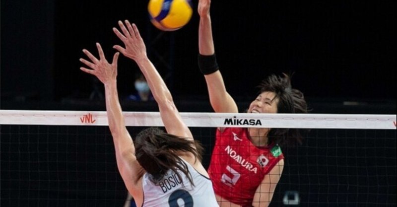 熱戦地元イタリア戦 日本代表女子 ネーションズリーグ5日目 20210601 daityan1009kurage note