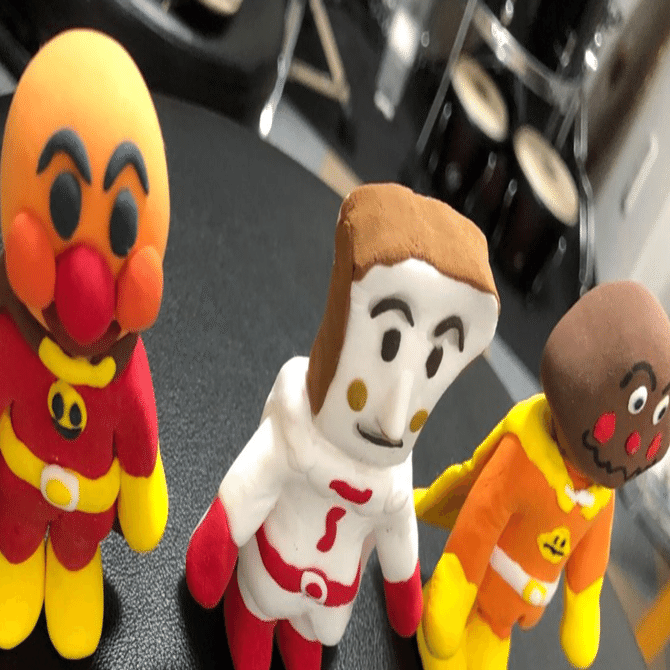 ねんど】アンパンマン しょくぱんまん カレーパンマン【Jr.作】｜Jr.