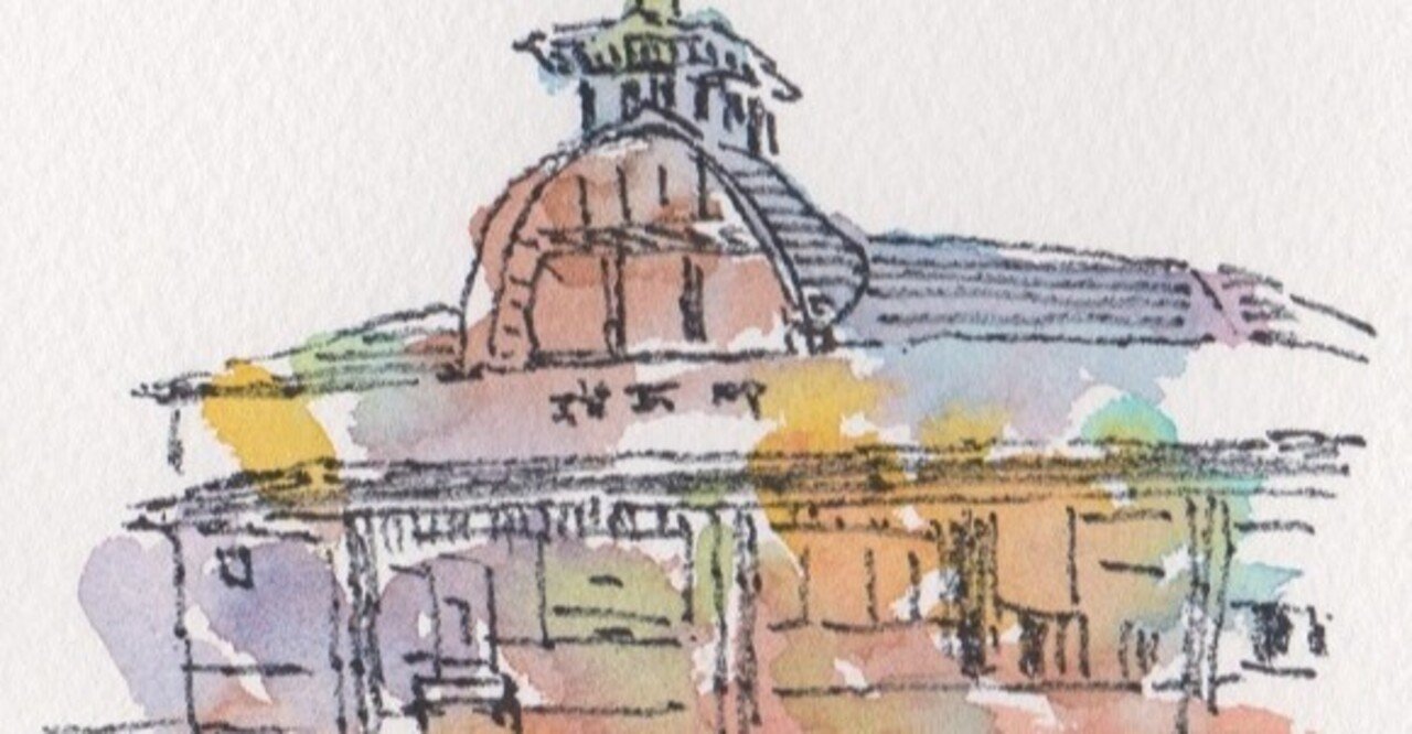 水彩画「北条湾」