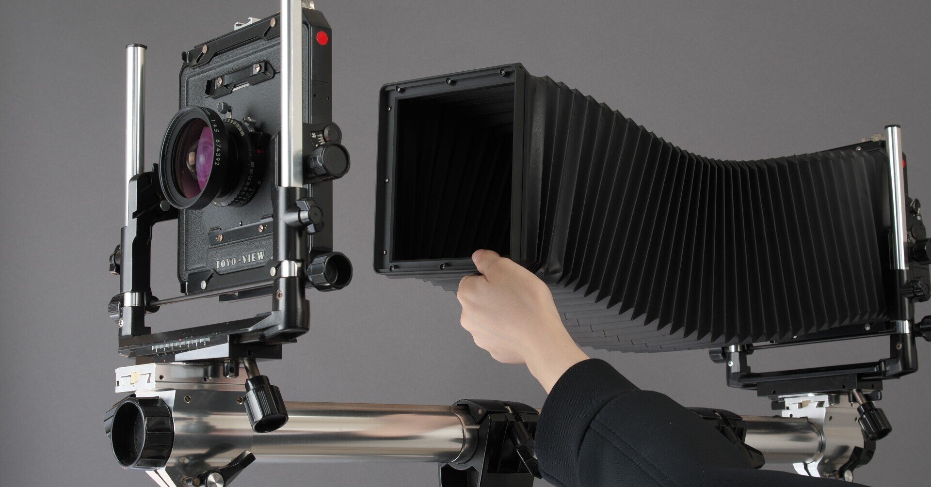 大判クラブ⑦マクロ撮影TEST Ⅱ レールと蛇腹の延長｜高木大介