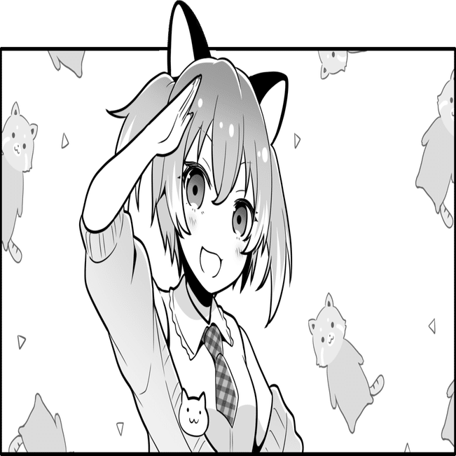 フリー素材 Vtuberが敬礼しているイラスト 動物法人どうぶつアニマル Note