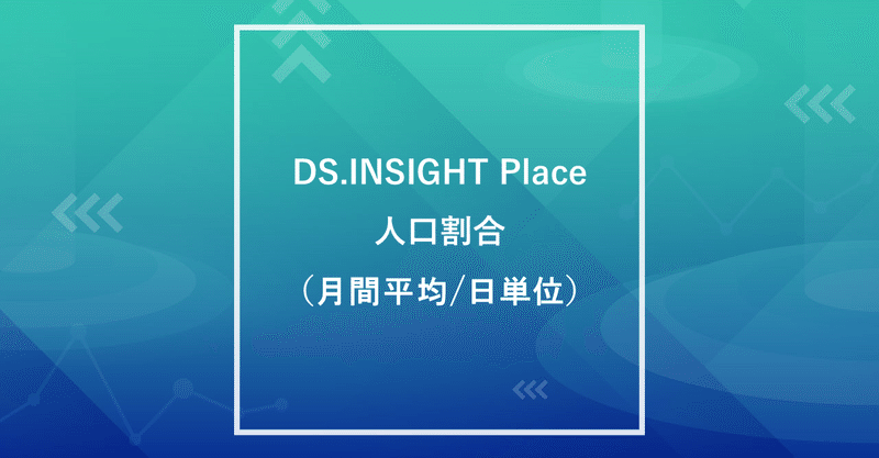 Ds Insight Place 人口割合 月間平均 日単位 ヤフー データソリューション Note