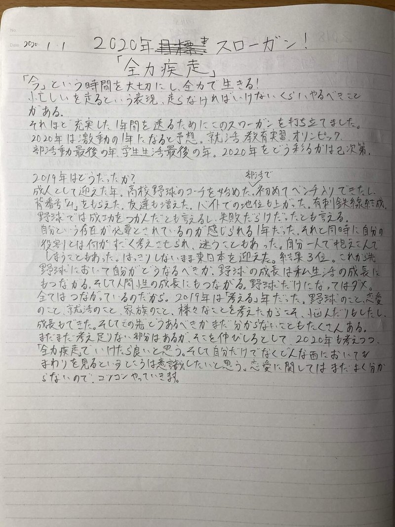 年の目標の話 林 研真 Note 年の目標の話 林 研真 Note