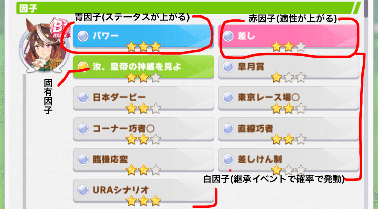 初心者向け ウマ娘の私的取扱説明書 2 因子と継承元の選び方編 マーキン Note