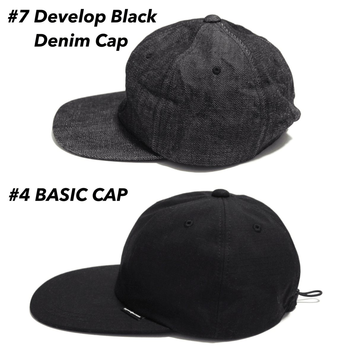 帽子 PALETOWN NOROLL Develop Black Denim Cap 7 PALETOWN×NOROLL Develop Black Denim Cap|無地キャップマニア