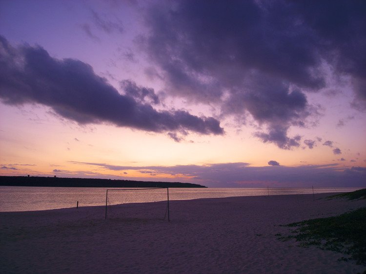 与那覇前浜ビーチの夕日