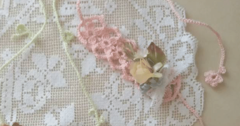 レース編みの髪飾り Arcana Cica 花かんむりの魔女 Note