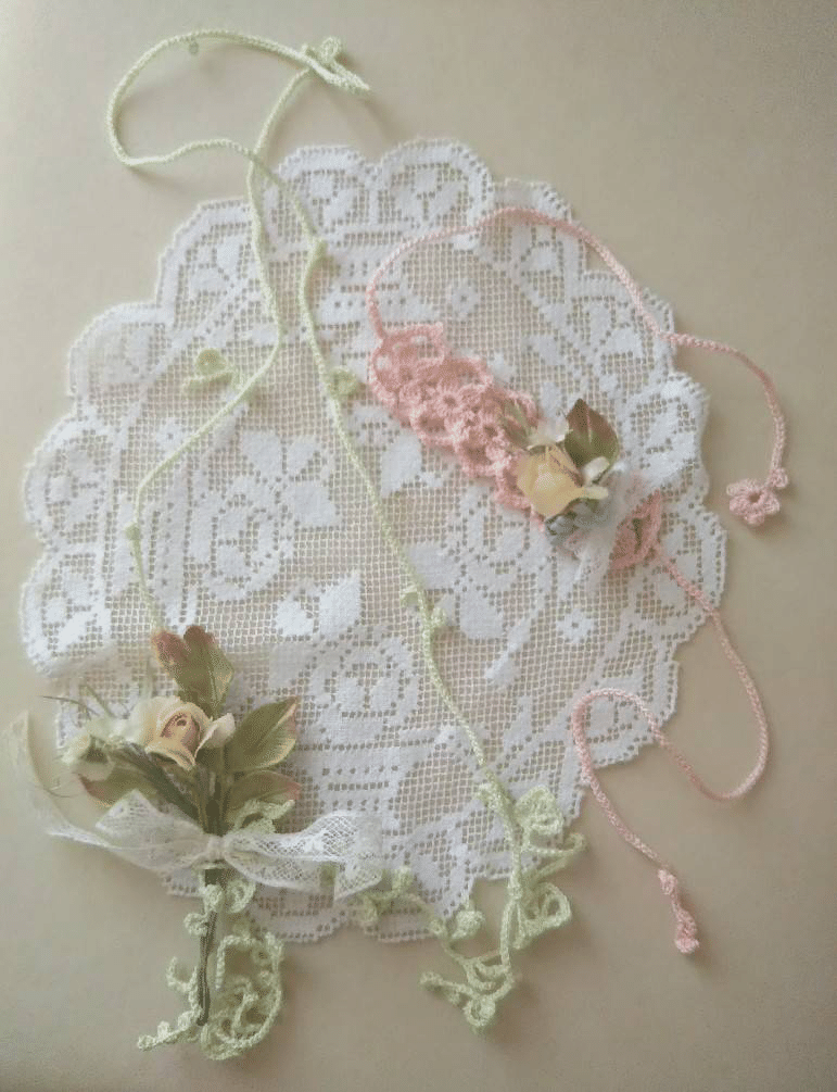 レース編みの髪飾り Arcana Cica 花かんむりの魔女 Note