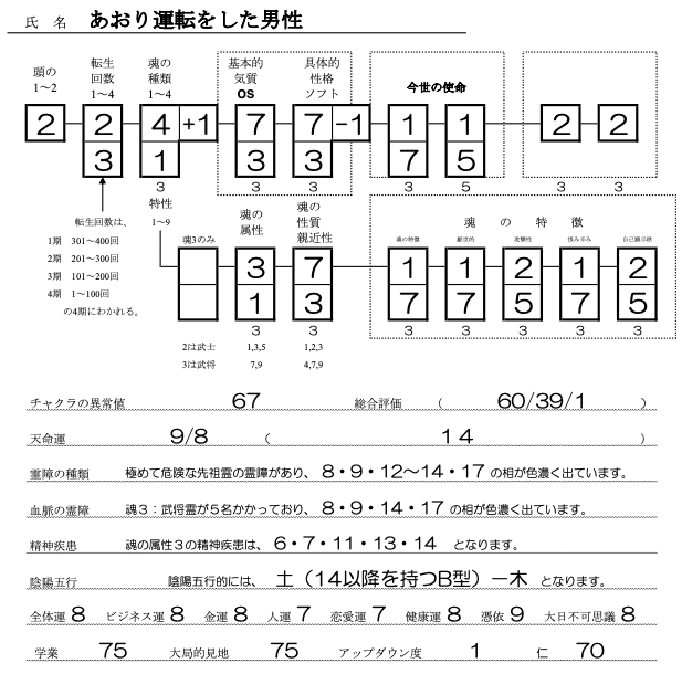 あおり運転をした男性SS