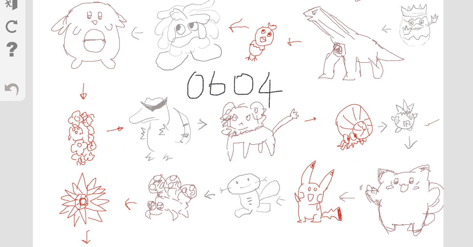 今日のイラスト うろ覚えポケモン絵しりとり めありぃ Note