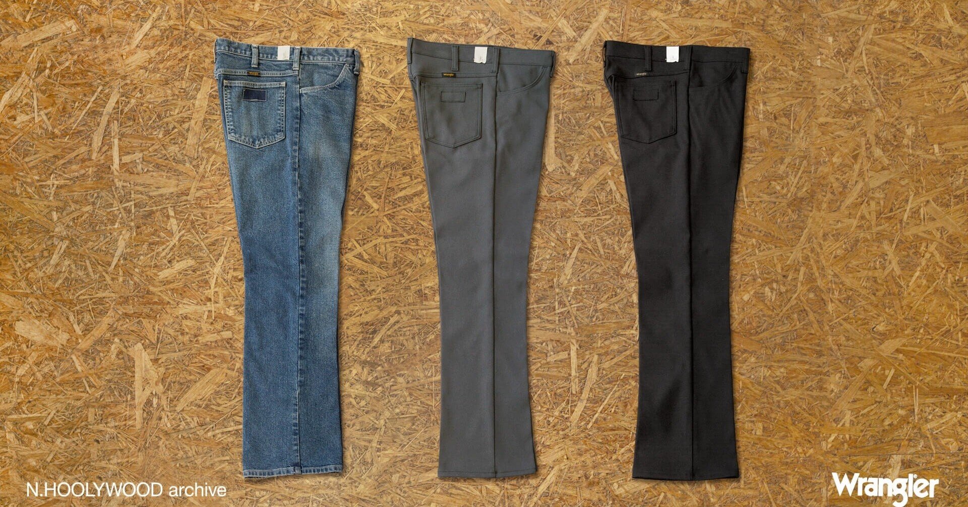 N.HOOLYWOOD×WRANGLERのWRANCHER DRESS JEANS［Black］｜ろち