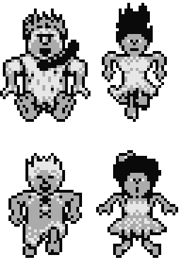 Gbドット絵 目コピ 原始家族フリントストーン 漢字talk Note