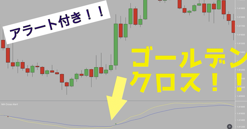 Tradingview Maを使ったゴールデン デッドクロスのアラート用インジケーター 無料 ゆのぬこ Note