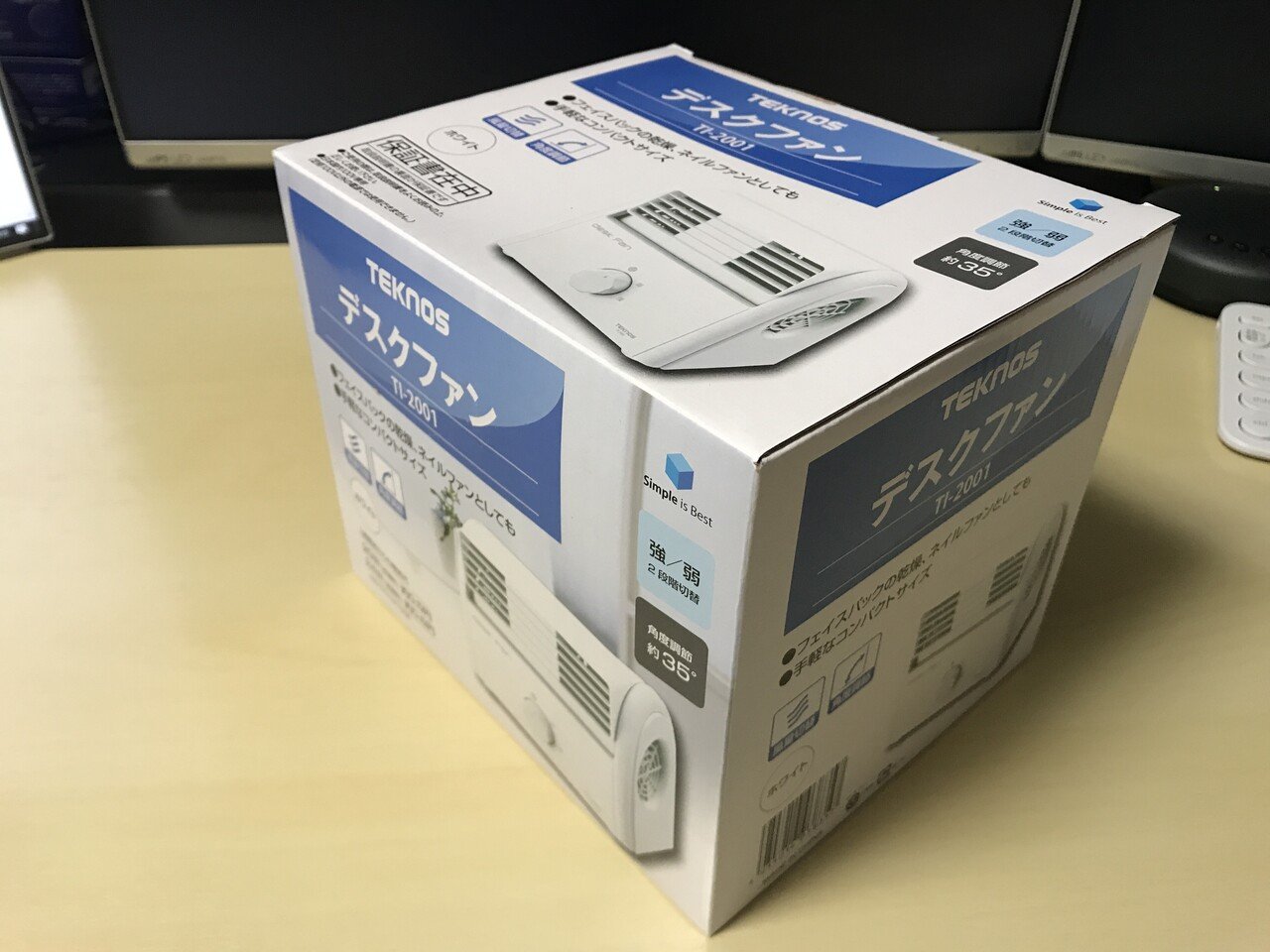 卓上扇風機 テクノス デスクファン 使用開始しました｜ruype