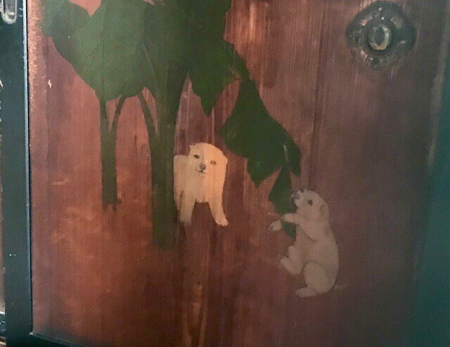 円山応挙筆仔犬図複製画