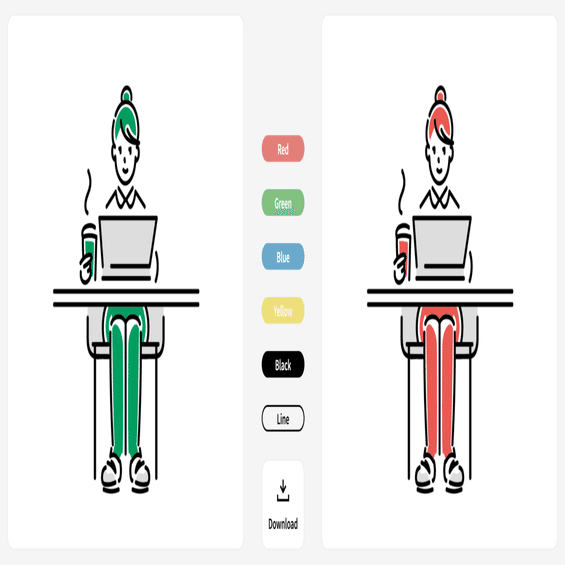 透過は当然 利用者がカラー変更できる イラスト素材の動向からのmaterial You Dtp Transit 別館 Note