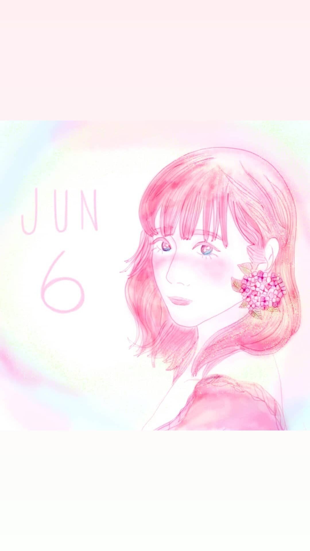 Note イラスト Monthly 6月生まれの女の子は紫陽花と仲良し 森田 はぐみ Note
