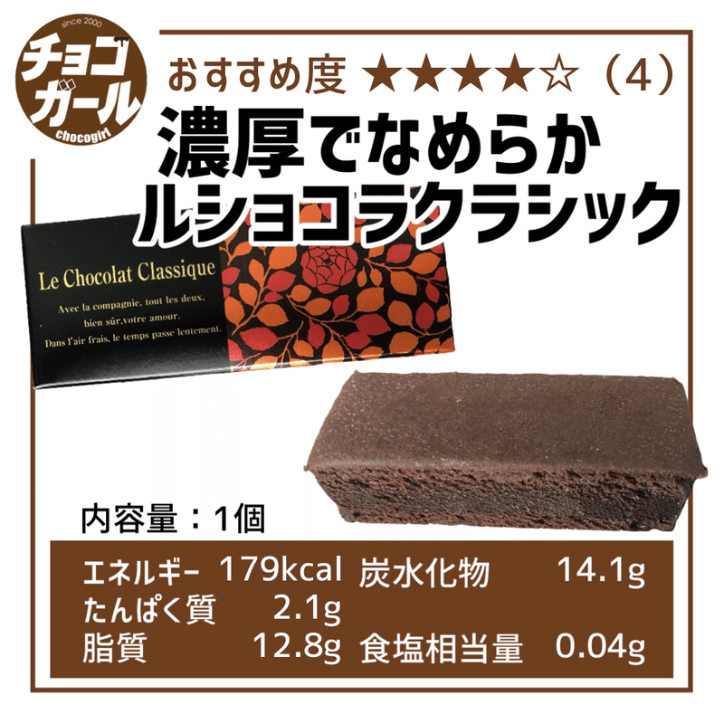 ロイスダール ル ショコラ クラシック チョコガール Note