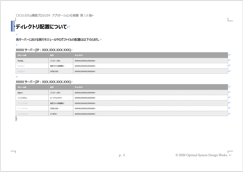 基本設計書のテンプレート Shinji Yamaguchi Note