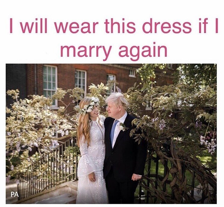 先週シークレットに執り行われた英首相の結婚式。花嫁のウェディング ...