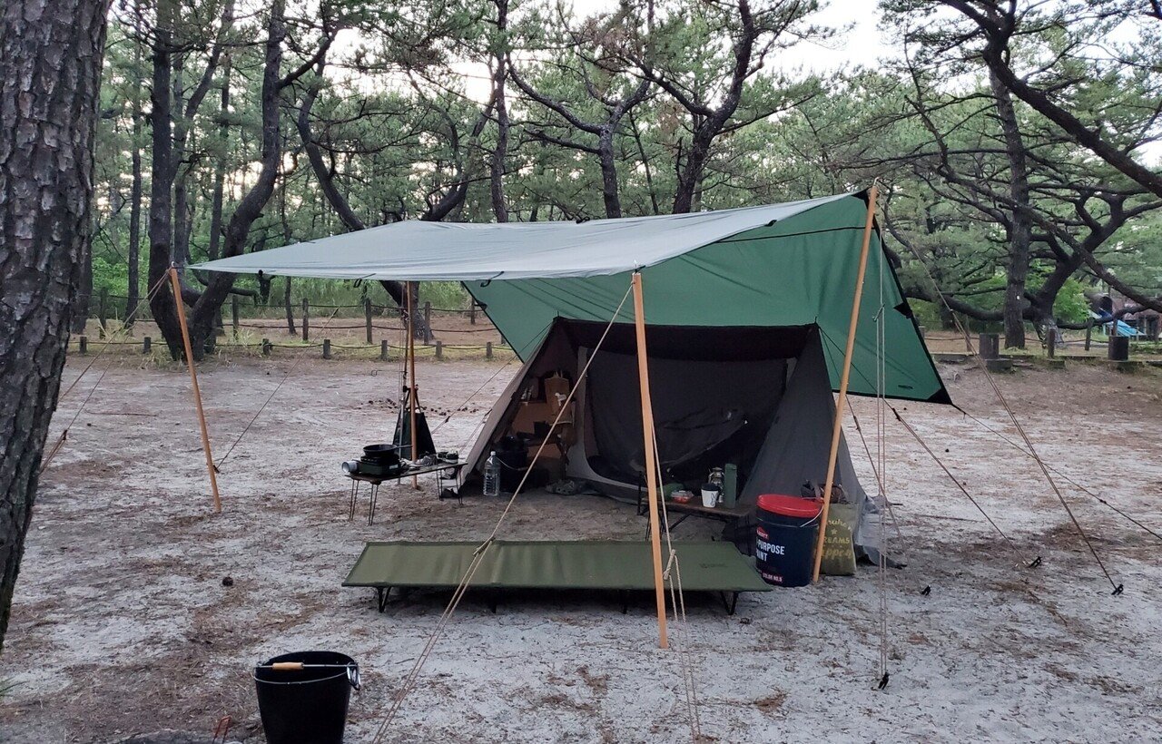 21 5 10 女子ソロキャンプ Ddタープ デビュー Moka Camp Life Note