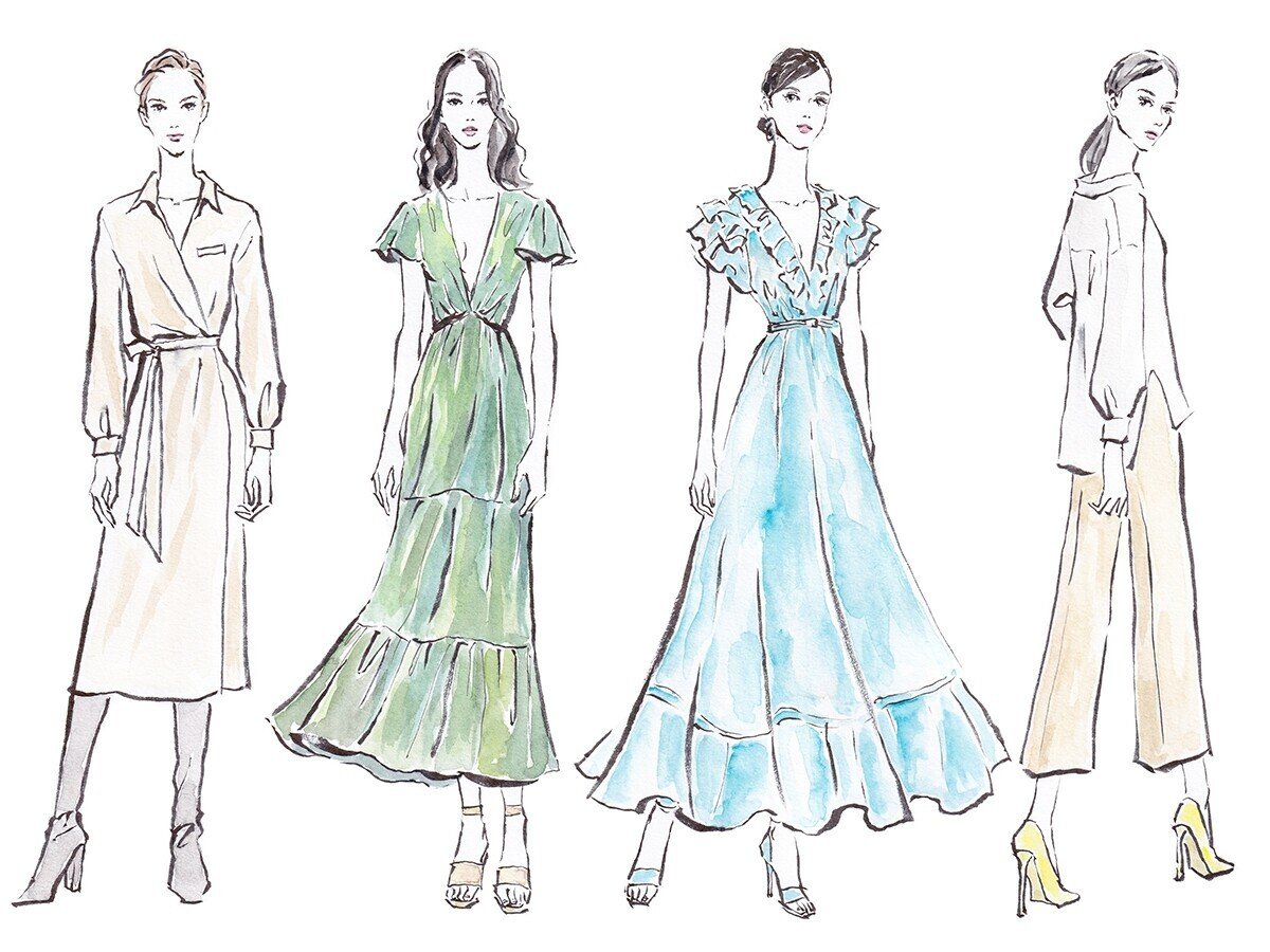 ファッションデザイン画 04 Fika Note ファッションデザイン画 04 Fika Note