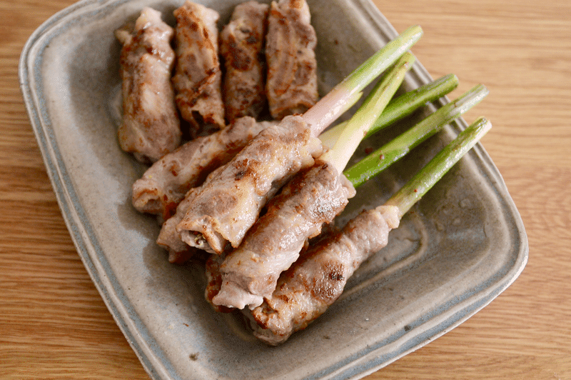 谷中生姜の肉巻き　大人の生姜焼き (3)