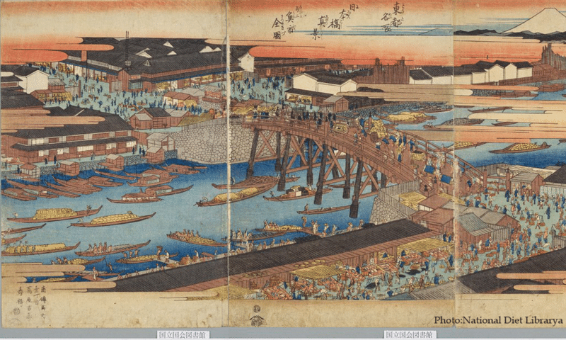 日本橋魚河岸全図