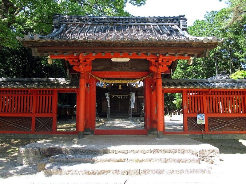 4大岡白山神社神門