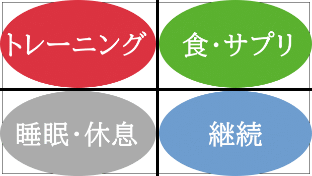 ボディメイクに必要な要素