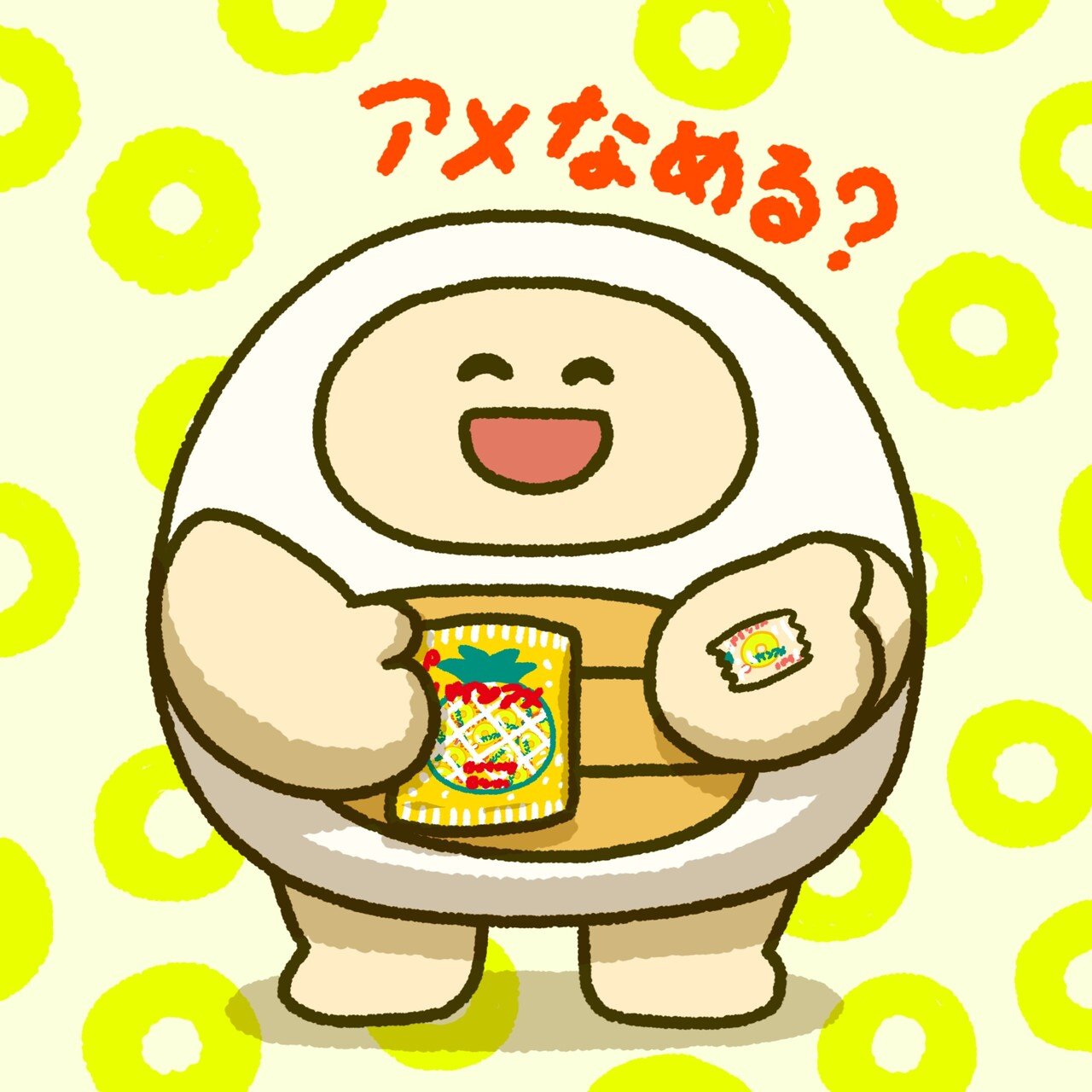 まるまるくん(100回投稿 8/100)｜テツロウ（イラストレーター）