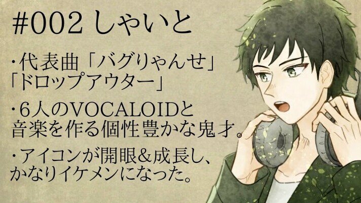 002 6人のvocaloidと共に ボカロp しゃいと の詞に迫る Aware Note