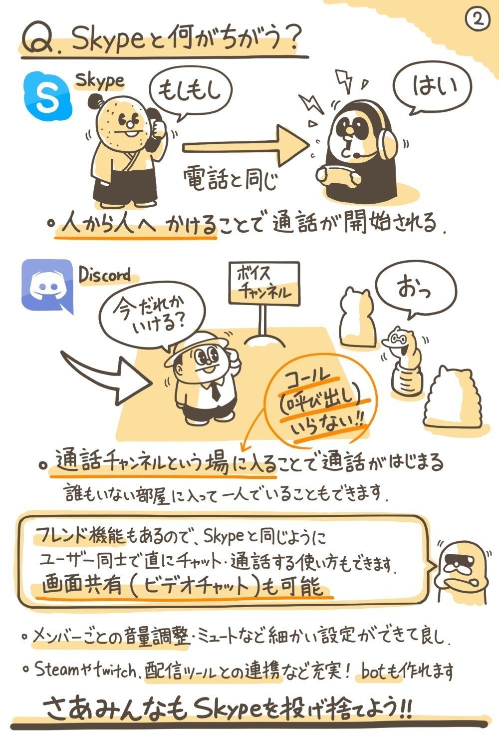 ゲーマー向けチャット 通話ツール Discord 紹介まんが くらふと Note