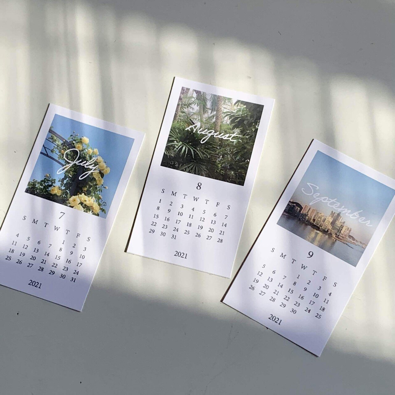 21年7月から22年3月まで使える 韓国雑貨風ミニカレンダー販売開始しました Sana Note