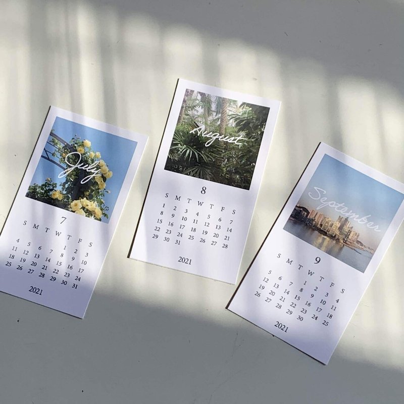 21年7月から22年3月まで使える 韓国雑貨風ミニカレンダー販売開始しました Sana Note