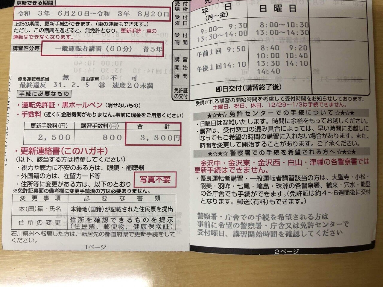 青切符一回切られたので 次から運転免許証 青5年 トホホ Unique 一意 に決まる Note