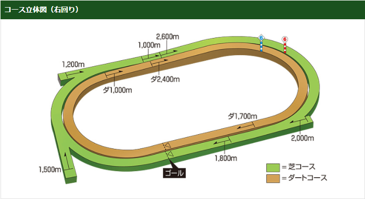 札幌競馬場（立体図）