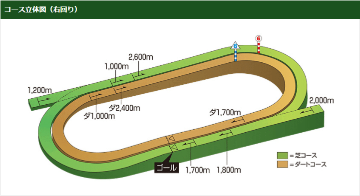 函館競馬場（立体図）