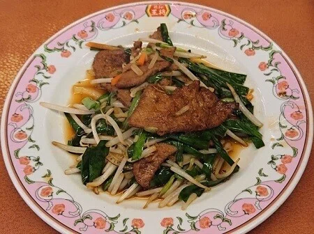 ニラレバ炒め