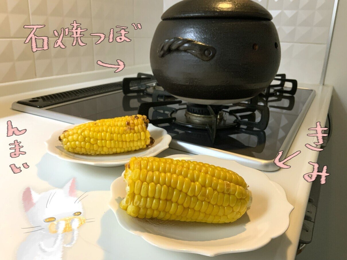 よっしゃ スーパーにとうもろこし きみ が並ぶ時期が来たぞ 待ってました 石焼つぼで焼いて食べたかったんです 茹でと違って食感シャリシャリ 甘さがぎゅっと詰まっていて 珠洲塩田村の塩をかけた 三上裕喜 Note