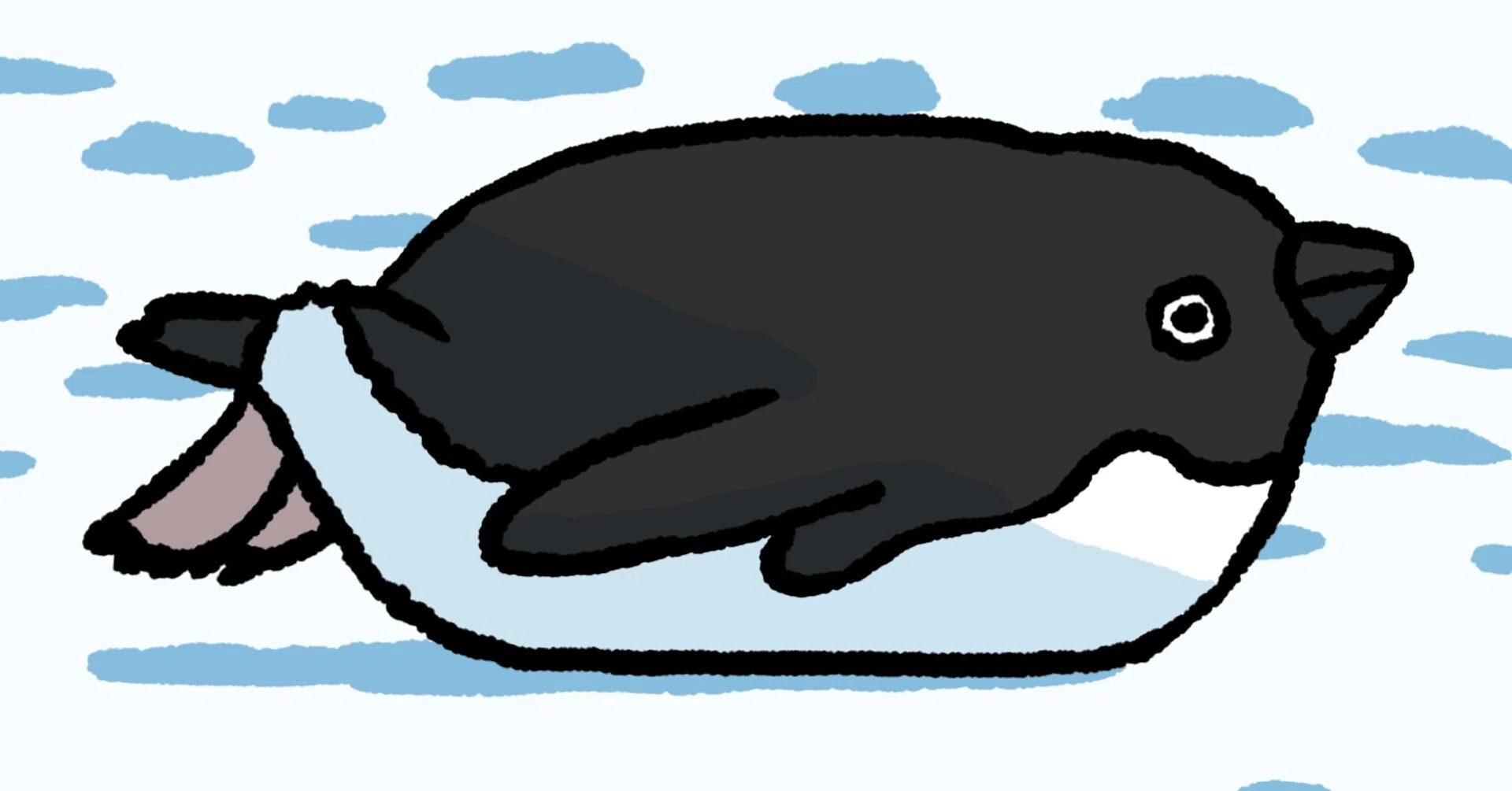 ペンギン(100回投稿 10/100)｜テツロウ（イラストレーター）