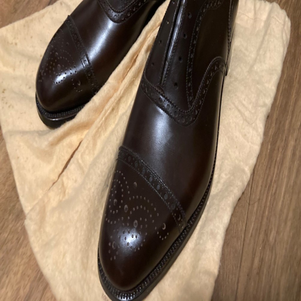 J.M.WESTON　#310　セミブローグ　6D　ダークブラウン　11ラスト 希少 美品 【J.M.WESTON】ジェイエムウエストン 310 旧旧ロゴ