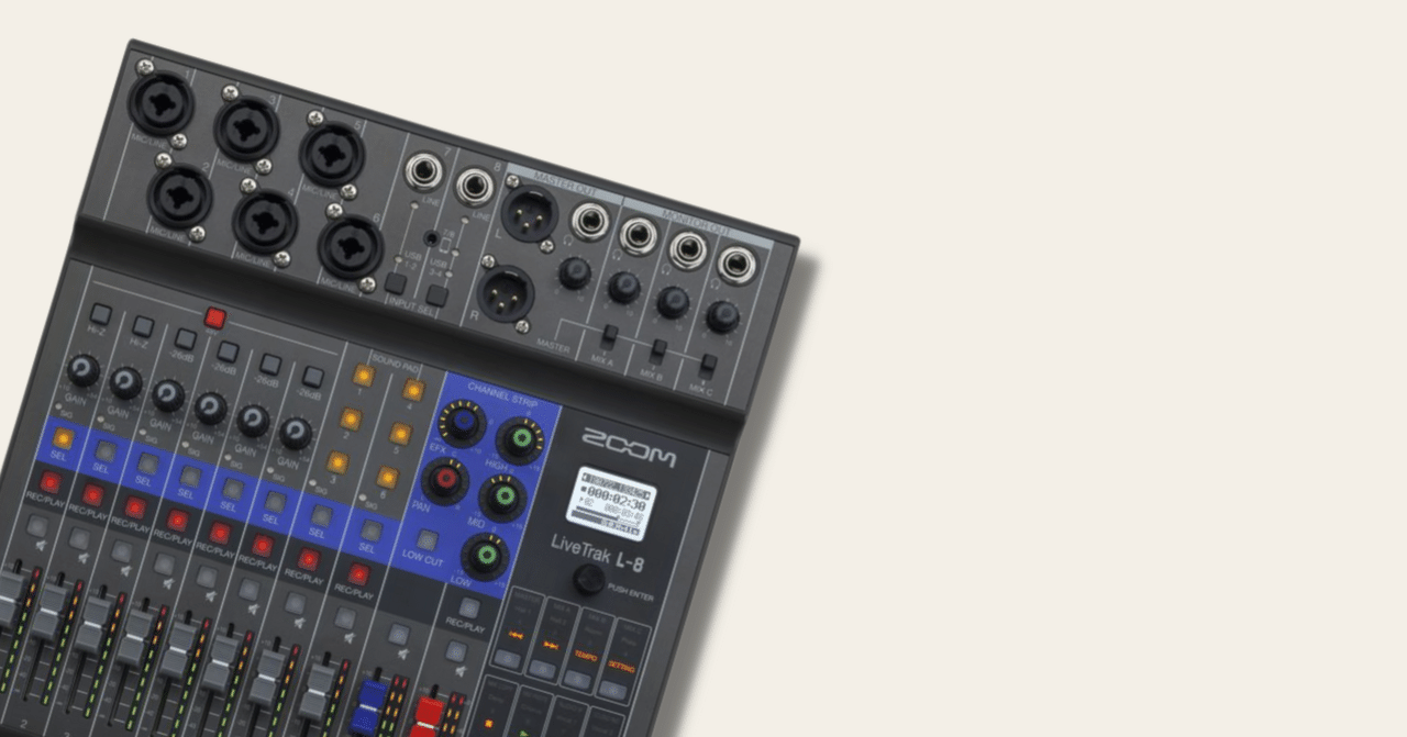 Zoom LIVETRAK L-8、機能省略の良し悪し|松井 隆幸@ライブ配信が好きな人 Zoom LIVETRAK L-8、機能省略の良し悪し|松井 隆幸@ライブ配信が好きな人