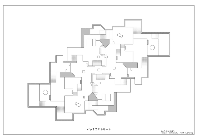 スプラトゥーン2 ステージ エリア 図面その1 Sunfish まんぼう Note スプラトゥーン2 ステージ エリア 図面その1 Sunfish まんぼう Note