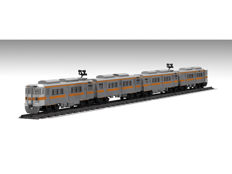 313系1100番台4両編成POV-RAY_2