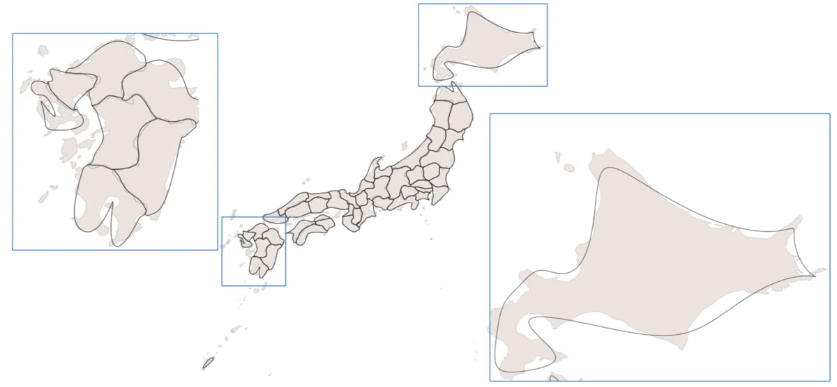 Pythonで日本地図を扱う -その1:地図の読み込み｜スカイマティクス | SkymatiX