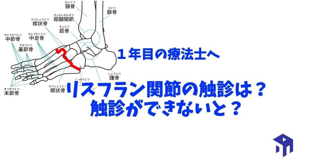 リスフラン関節の触診 加藤淳 Note