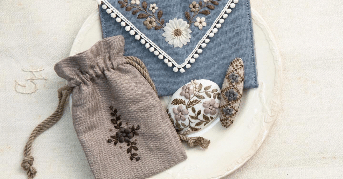 リボン刺繍キット𑁍 ｜maki maki